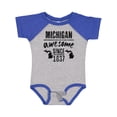 thumbnail image 1 of Inktastic Michigan Awesome Since 1837 Boys or Girls Baby Bodysuit, 1 of 5