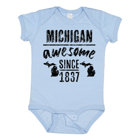 Inktastic Michigan Awesome Since 1837 Boys or Girls Baby Bodysuit