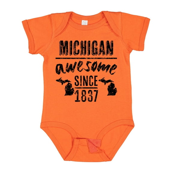 Inktastic Michigan Awesome Since 1837 Boys or Girls Baby Bodysuit