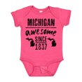 thumbnail image 1 of Inktastic Michigan Awesome Since 1837 Boys or Girls Baby Bodysuit, 1 of 5