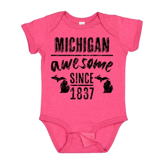 Inktastic Michigan Awesome Since 1837 Boys or Girls Baby Bodysuit