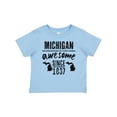 thumbnail image 1 of Inktastic Michigan Awesome Since 1837 Boys or Girls Baby T-Shirt, 1 of 5