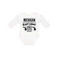 thumbnail image 1 of Inktastic Michigan Awesome Since 1837 Boys or Girls Long Sleeve Baby Bodysuit, 1 of 5