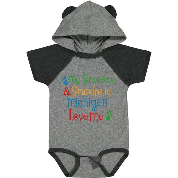 Inktastic Michigan Grandma Loves Me Boys or Girls Baby Bodysuit