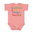 thumbnail image 1 of Inktastic Michigan Grandma Loves Me Boys or Girls Baby Bodysuit, 1 of 5