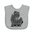 thumbnail image 1 of Inktastic Michigan Silhouette Mandala Boys or Girls Baby Bib, 1 of 4