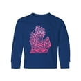 thumbnail image 1 of Inktastic Michigan Silhouette Mandala Long Sleeve Youth T-Shirt, 1 of 5