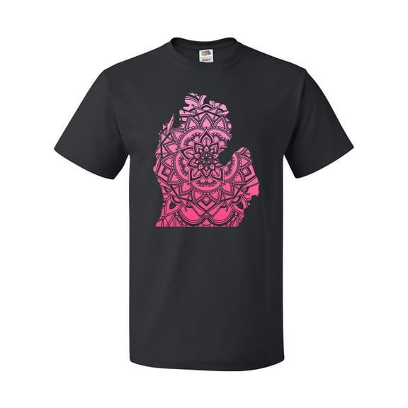 Inktastic Michigan Silhouette Mandala T-Shirt