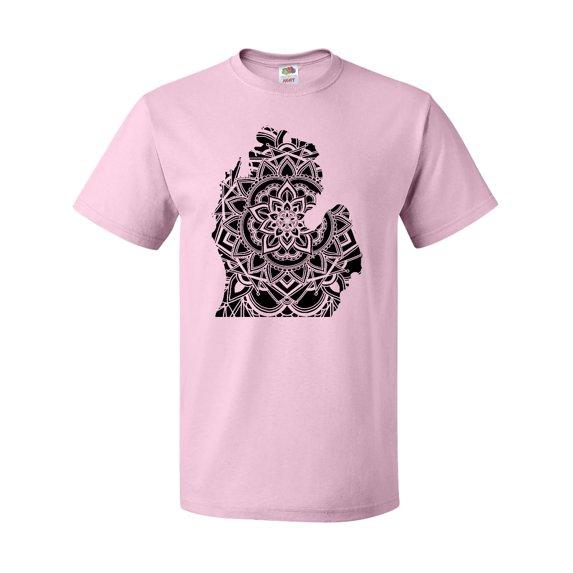 Inktastic Michigan Silhouette Mandala T-Shirt