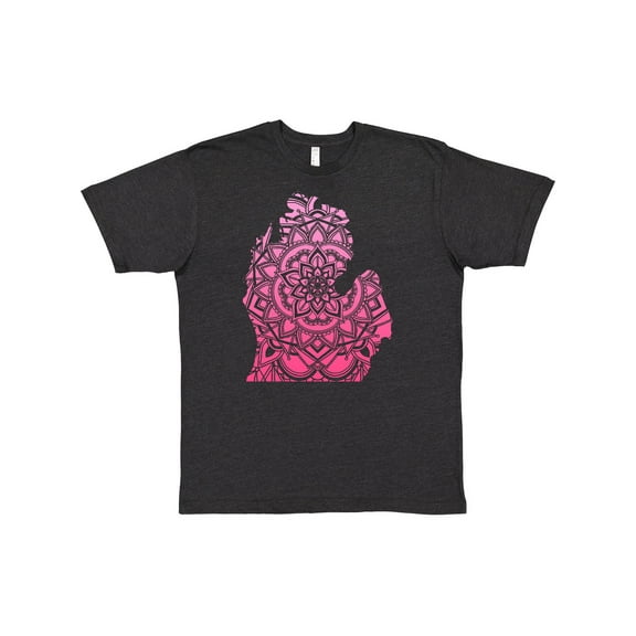 Inktastic Michigan Silhouette Mandala T-Shirt