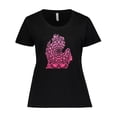 thumbnail image 1 of Inktastic Michigan Silhouette Mandala Women's Plus Size T-Shirt, 1 of 5