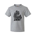 thumbnail image 1 of Inktastic Michigan Silhouette Mandala Youth T-Shirt, 1 of 5