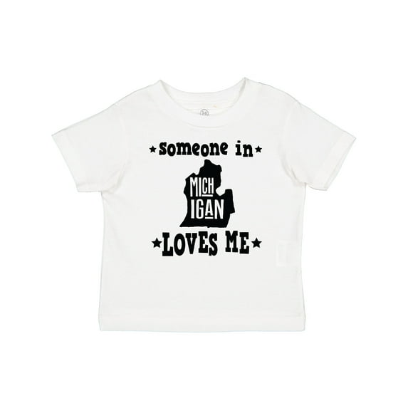 Inktastic Michigan Travel Gift Someone Loves Me Boys or Girls Baby T-Shirt
