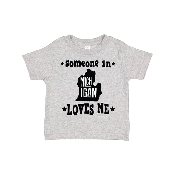 Inktastic Michigan Travel Gift Someone Loves Me Boys or Girls Toddler T-Shirt
