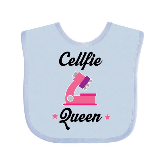 Inktastic Microscopy Funny Science Girls Baby Bib