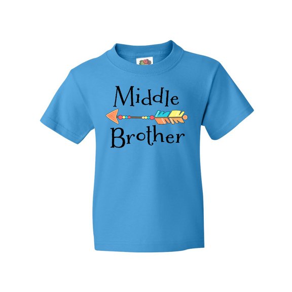 Inktastic Middle Brother- Arrow Youth T-Shirt