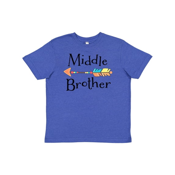 Inktastic Middle Brother- Arrow Youth T-Shirt