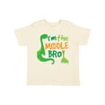 thumbnail image 1 of Inktastic Middle Brother Boy Dinosaur Announcement Boys Toddler T-Shirt, 1 of 5