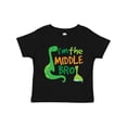 thumbnail image 1 of Inktastic Middle Brother Boy Dinosaur Announcement Boys Toddler T-Shirt, 1 of 5