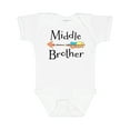 thumbnail image 1 of Inktastic Middle Brother- arrow Boys Baby Bodysuit, 1 of 5