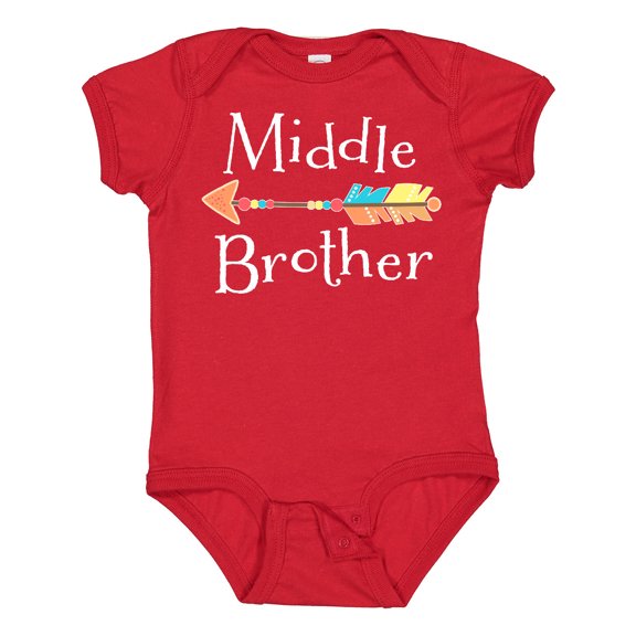 Inktastic Middle Brother Arrow Boys Baby Bodysuit