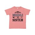 thumbnail image 1 of Inktastic Middle Sister Announcement Girls Toddler T-Shirt, 1 of 5