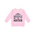 thumbnail image 1 of Inktastic Middle Sister Announcement Toddler Sweatshirt, 1 of 4