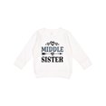 thumbnail image 1 of Inktastic Middle Sister Announcement Toddler Sweatshirt, 1 of 4