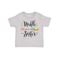 thumbnail image 1 of Inktastic Middle Sister- Dots and Arrow Girls Toddler T-Shirt, 1 of 5
