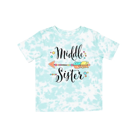 Inktastic Middle Sister- Dots and Arrow Girls Toddler T-Shirt