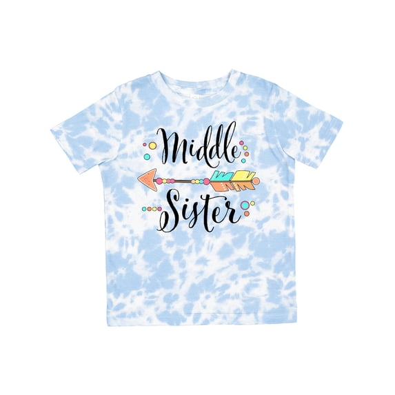 Inktastic Middle Sister- Dots and Arrow Girls Toddler T-Shirt