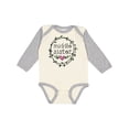 thumbnail image 1 of Inktastic Middle Sister Leaves, Circle, Heart Girls Long Sleeve Baby Bodysuit, 1 of 5