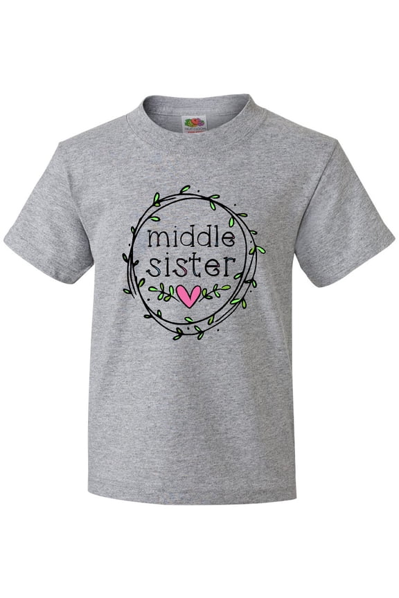 Middle Sister Leaves, Circle, Heart Youth T-Shirt