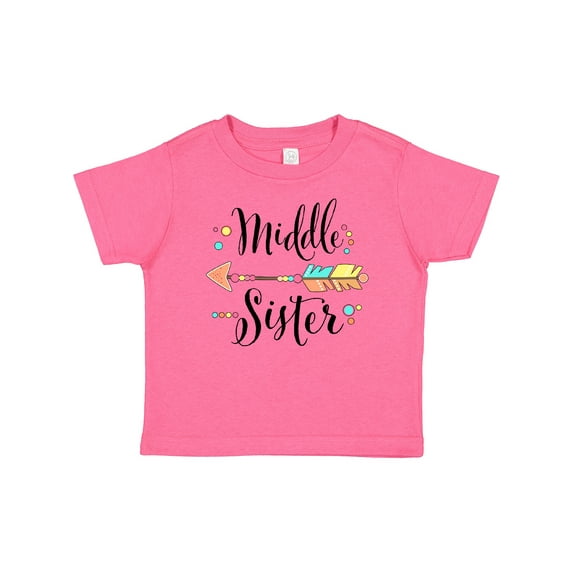 Inktastic Middle Sister Dots and Arrow Girls Baby T-Shirt
