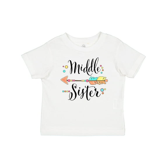 Inktastic Middle Sister Dots and Arrow Girls Baby T-Shirt
