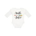 thumbnail image 1 of Inktastic Middle Sister- dots and arrow Girls Long Sleeve Baby Bodysuit, 1 of 5