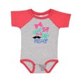 thumbnail image 1 of Inktastic Middle Sister to a Little Mister Girls Baby Bodysuit, 1 of 5