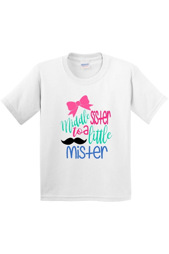 Middle Sister to a Little Mister Youth T-Shirt
