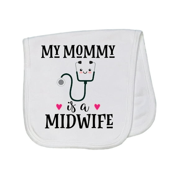 Inktastic Midwife Mom Baby Baby Burp Cloth