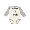 thumbnail image 1 of Inktastic Midwife Mom Baby Girls Long Sleeve Baby Bodysuit, 1 of 5