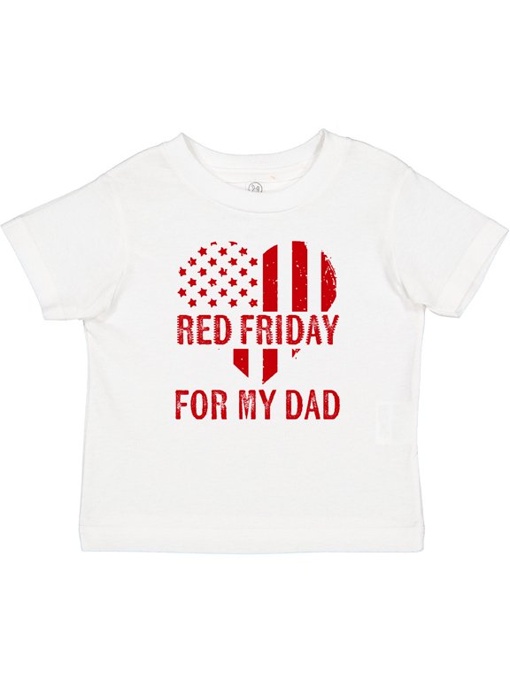 Military Dad Deployment Red Friday Boys or Girls Baby T-Shirt
