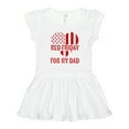 thumbnail image 1 of Inktastic Military Dad Deployment Red Friday Girls Toddler Dress, 1 of 5