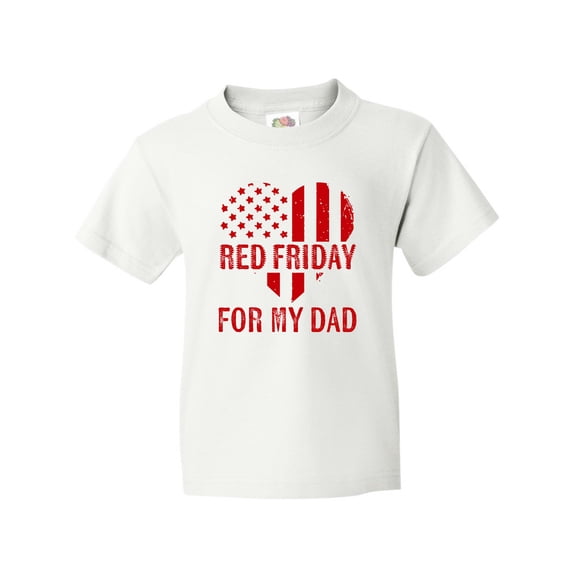 Inktastic Military Dad Deployment Red Friday Youth T-Shirt
