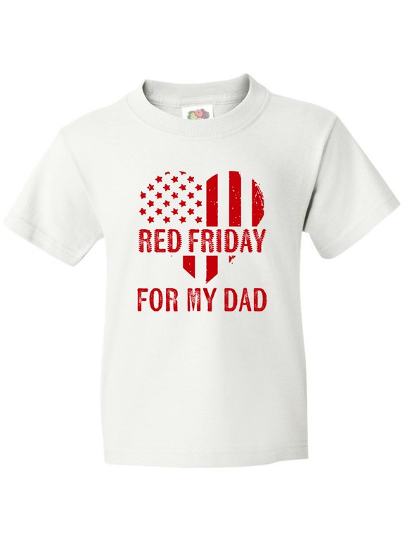 Military Dad Deployment Red Friday Youth T-Shirt