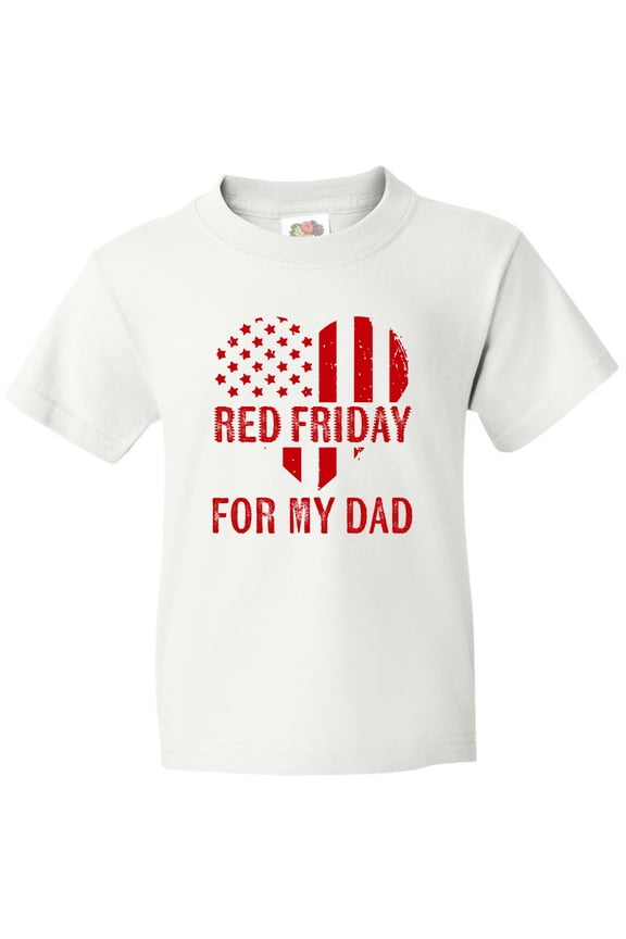 Military Dad Deployment Red Friday Youth T-Shirt