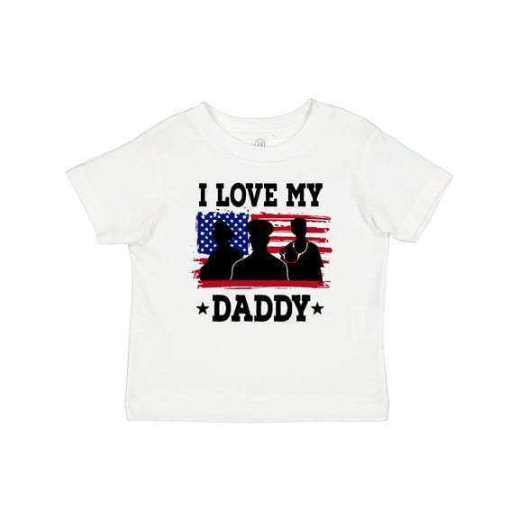 Inktastic Military Dad I Love My Daddy Boys or Girls Baby T-Shirt