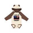 thumbnail image 1 of Inktastic Military Dad I Love My Daddy Boys or Girls Long Sleeve Baby Bodysuit, 1 of 5