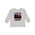 thumbnail image 1 of Inktastic Military Dad I Love My Daddy Boys or Girls Long Sleeve Toddler T-Shirt, 1 of 5