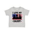 thumbnail image 1 of Inktastic Military Dad I Love My Daddy Boys or Girls Toddler T-Shirt, 1 of 5