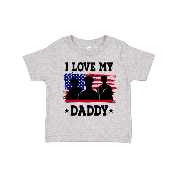 Inktastic Military Dad I Love My Daddy Boys or Girls Toddler T-Shirt
